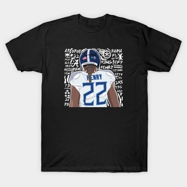 Derrick Henry Art T-Shirt by mnaperdraws